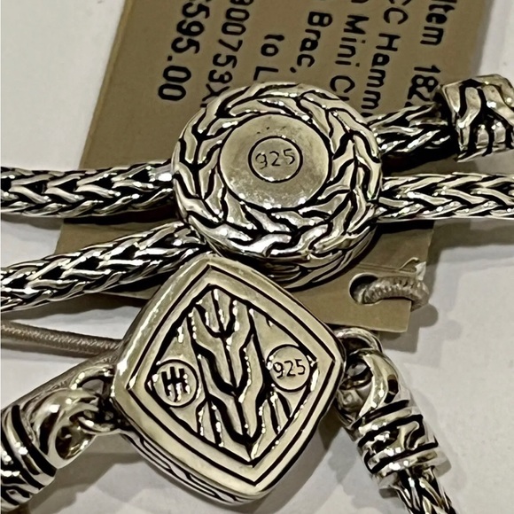 NWT John Hardy Sterling Silver Classic Chain Pull Through Bracelet M-L - Picture 4 of 5